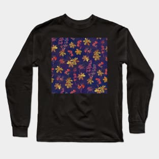 Blue Geraniums Long Sleeve T-Shirt